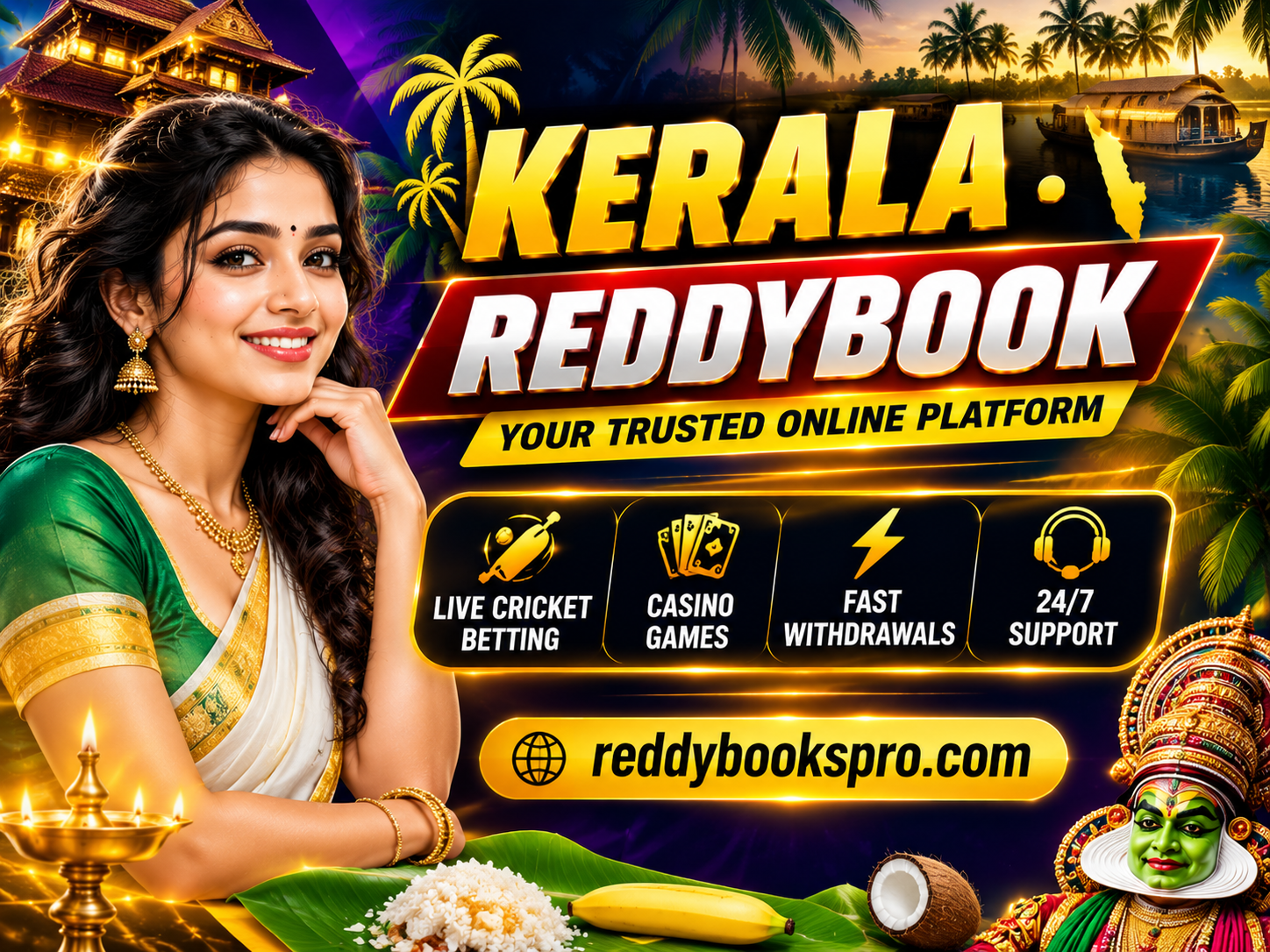 Reddybook Kerala cricket betting ID — Kochi Thiruvananthapuram Kozhikode IPL exchange 2026