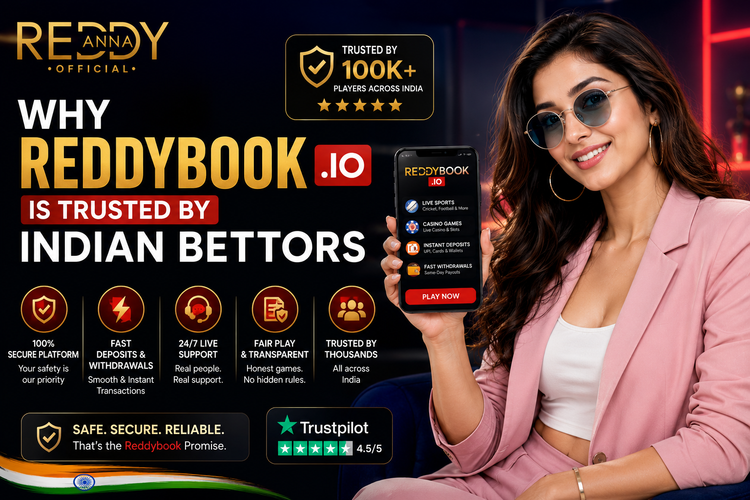 Reddybook IO trusted by Indian bettors — UPI payments and WhatsApp support